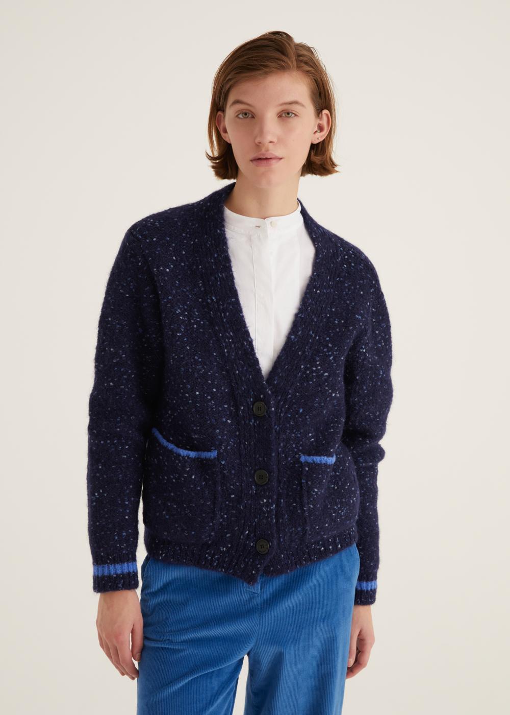 Rosso35 Cardigan oversize con contrasti Offerte