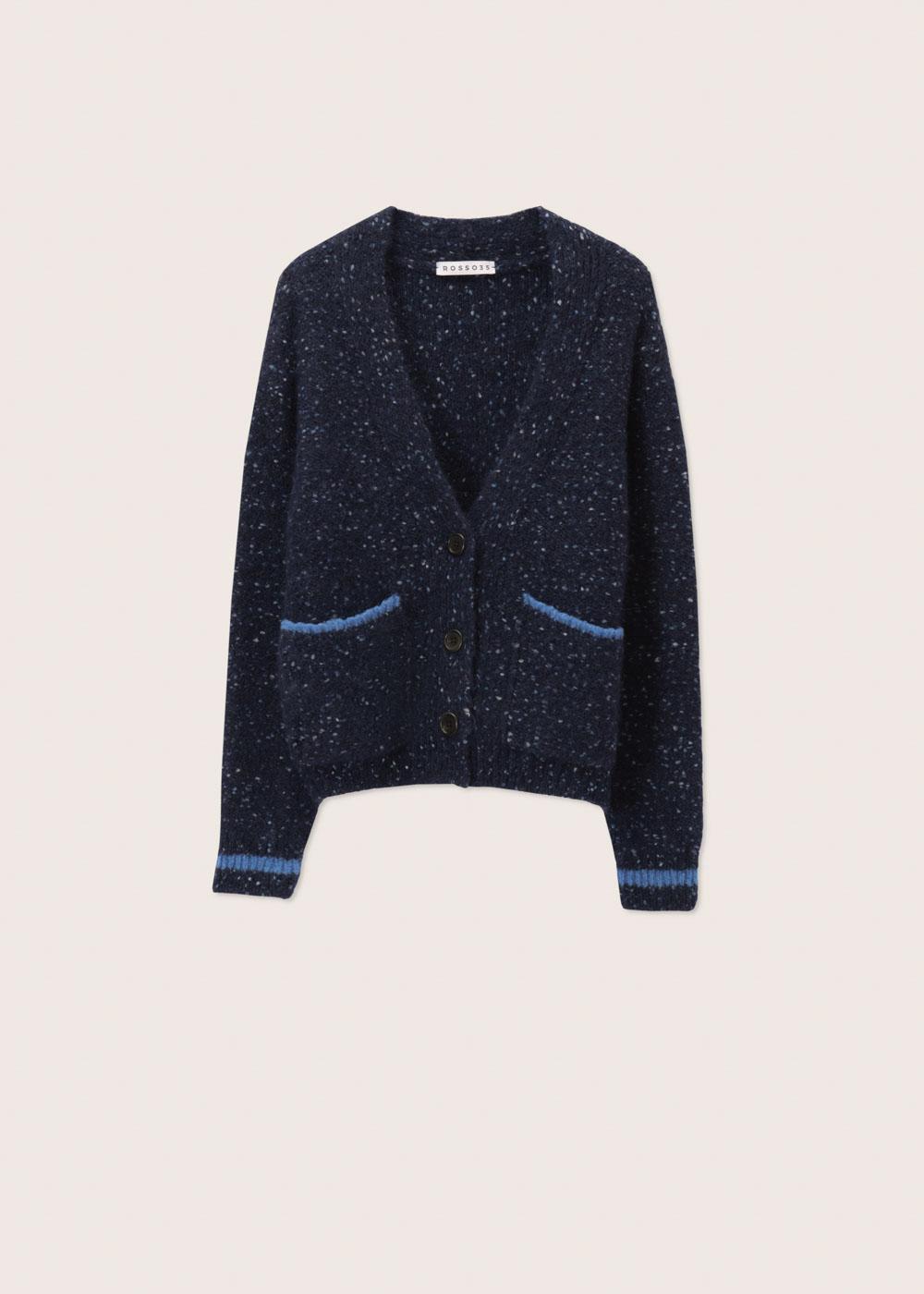 Rosso35 Cardigan oversize con contrasti Offerte