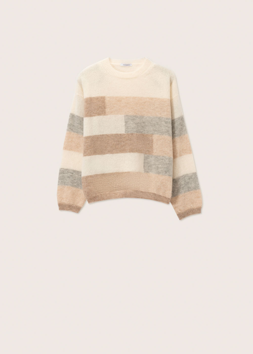 Rosso35 Maglia girocollo color block Moda