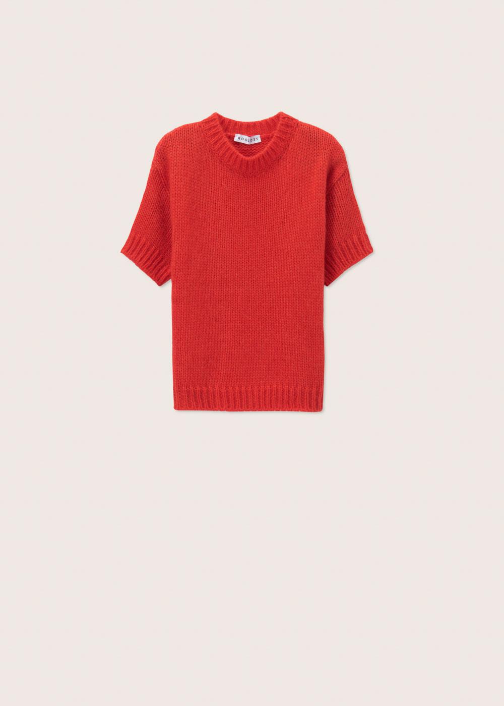 Rosso35 Maglia girocollo mezza manica Qualità
