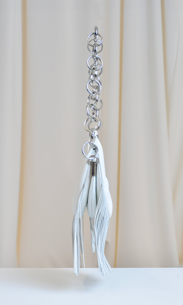 Sara Battaglia Banana Shoulder Bag Fringed Offerta
