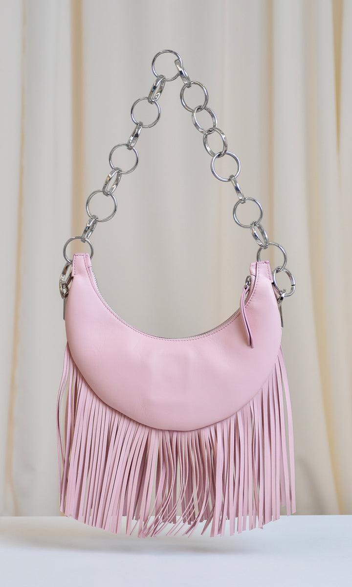 Sara Battaglia Banana Shoulder Bag Fringed Economico