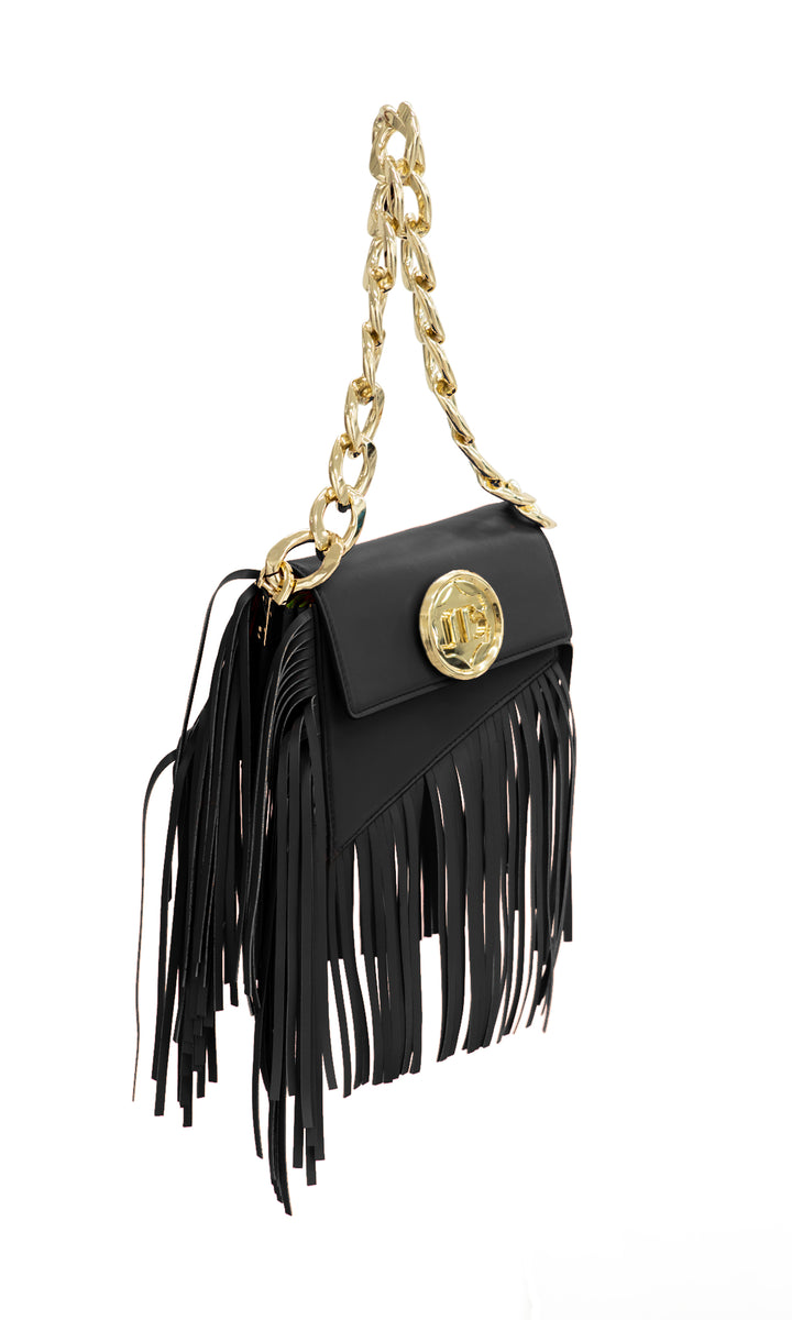 Sara Battaglia Euphoria Fringed Bag XS Hotsell