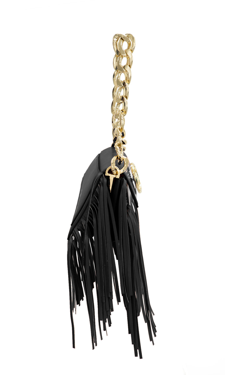 Sara Battaglia Euphoria Fringed Bag XS Hotsell