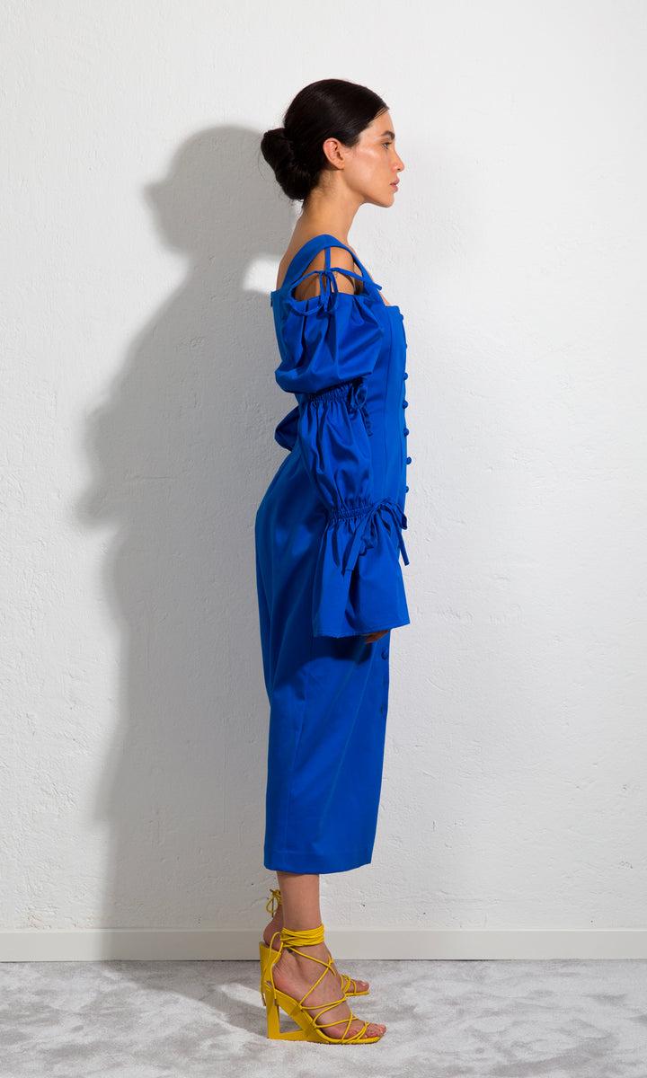 Sara Battaglia Longuette Dress In Linea