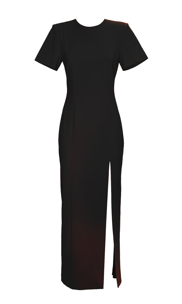 Sara Battaglia Slit Dress Qualità Garantita