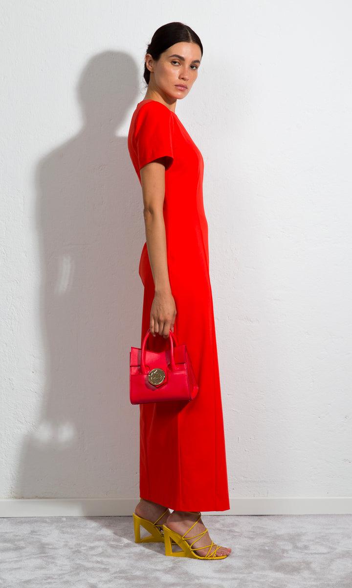 Sara Battaglia Slit Dress Consegna Veloce