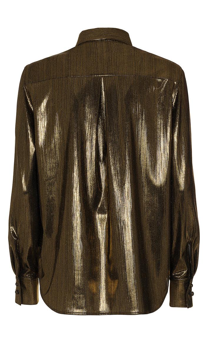 Sara Battaglia Lurex bow shirt Vendita