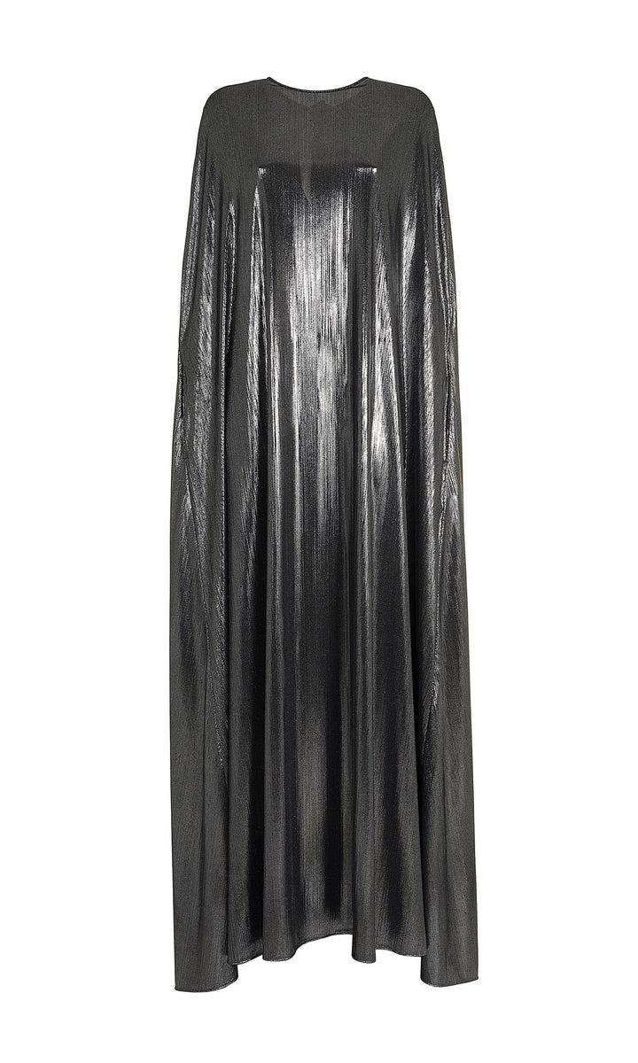 Sara Battaglia Lurex cape dress Spedizione Gratuita