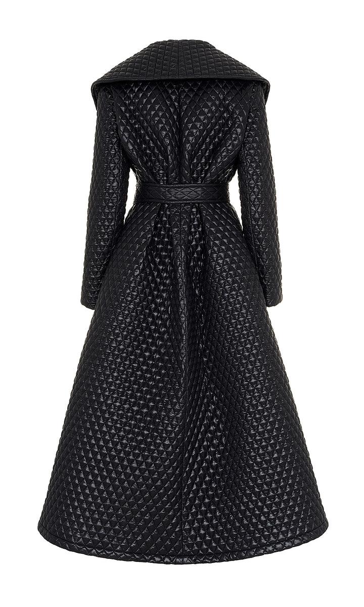 Sara Battaglia Quilted Coat Qualità Garantita