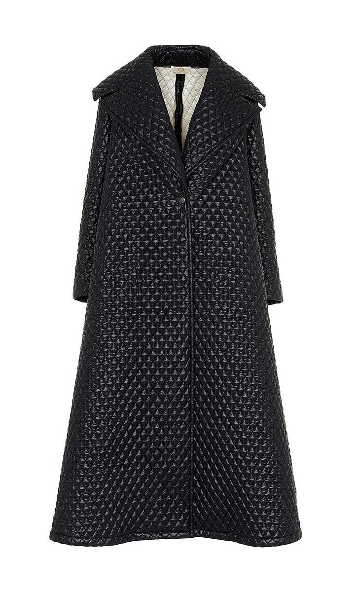 Sara Battaglia Quilted Coat Qualità Garantita
