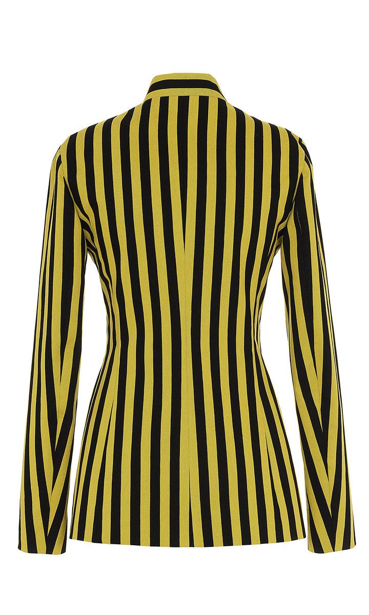 Sara Battaglia Jacquard shaped jacket Consegna Veloce