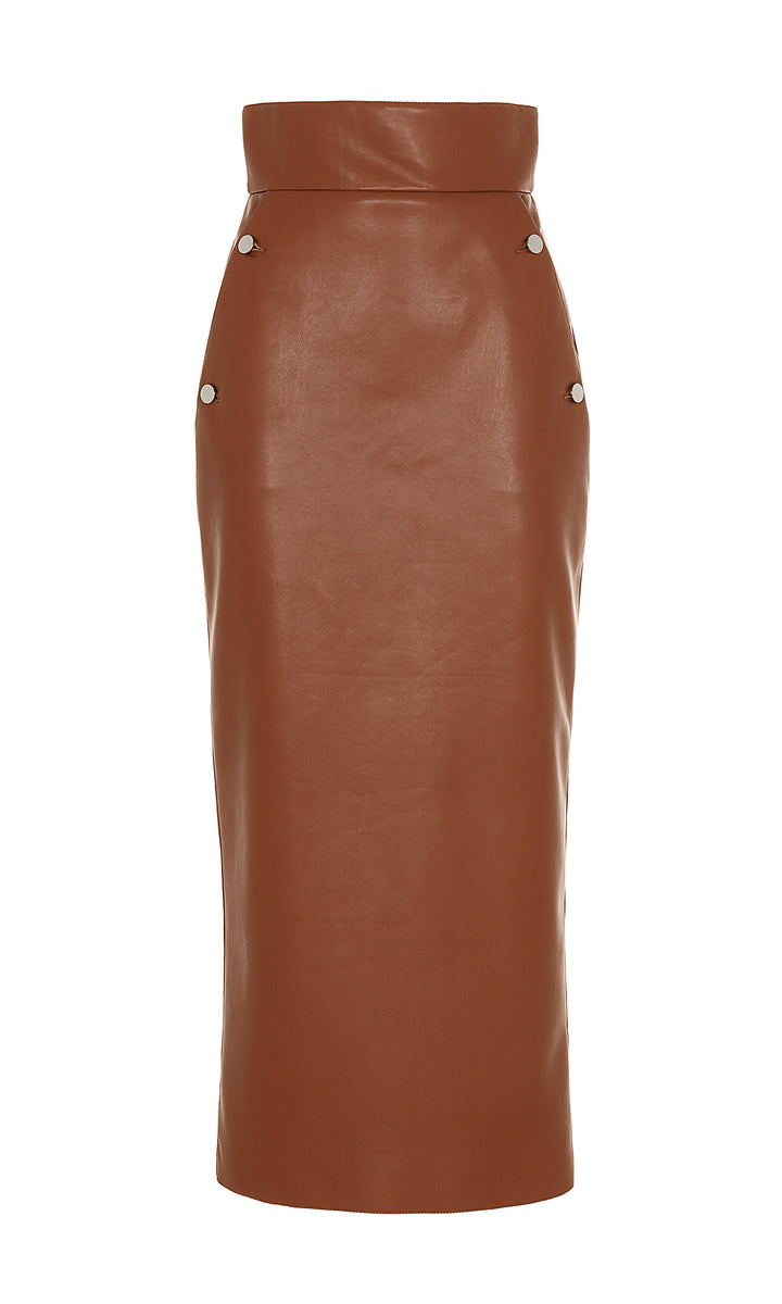 Sara Battaglia Eco-leather skirt Affare Del Giorno