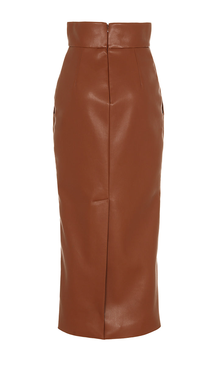 Sara Battaglia Eco-leather skirt Affare Del Giorno