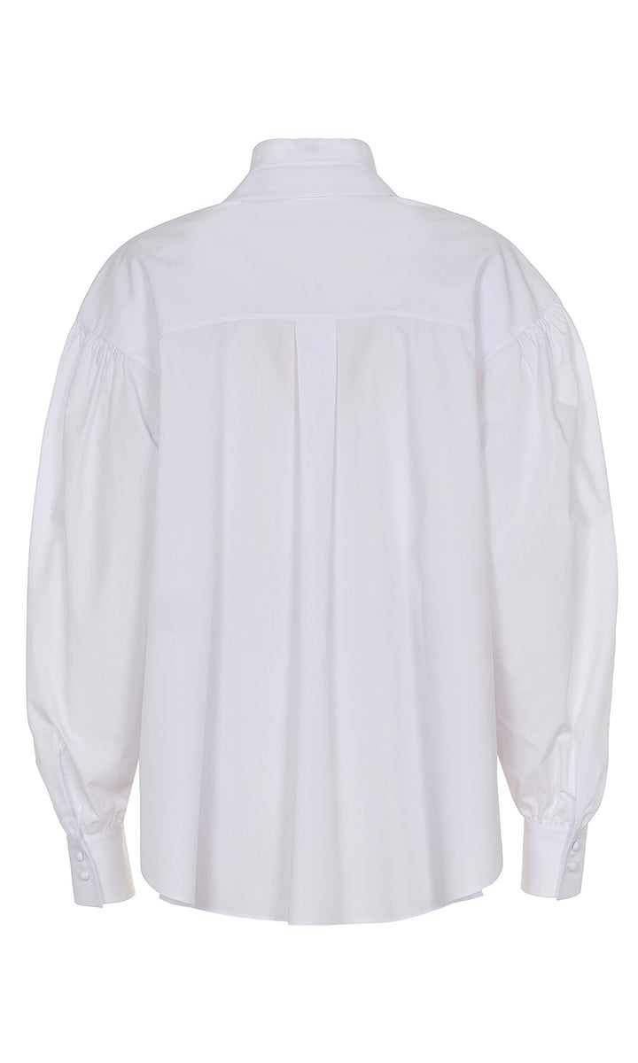 Sara Battaglia Shirt with puffy sleeves Sconto