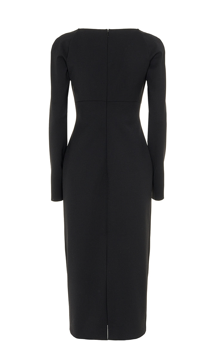 Sara Battaglia Longuette Dress Saldi