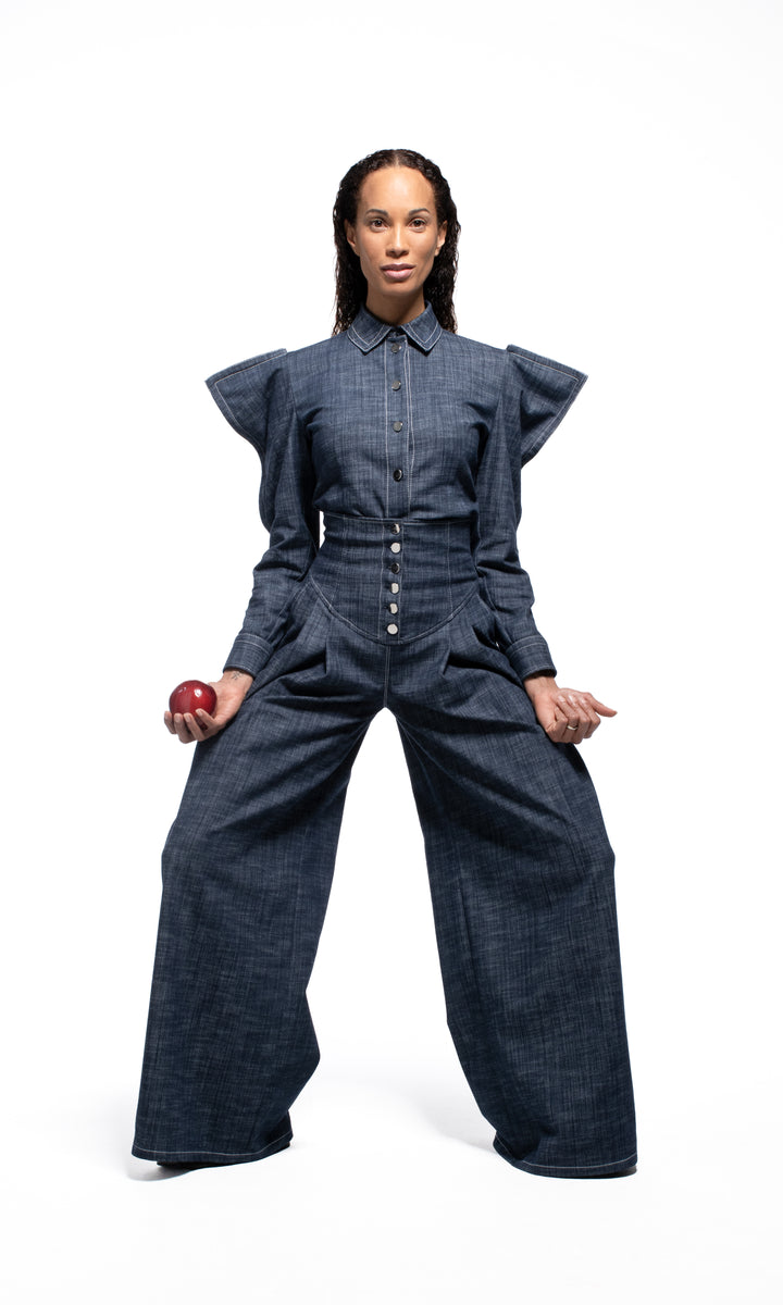 Sara Battaglia High waist denim Nuova