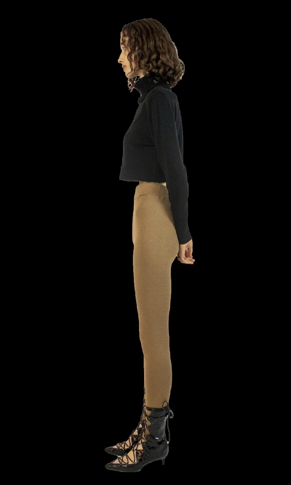 Sara Battaglia Camel Leggings Online