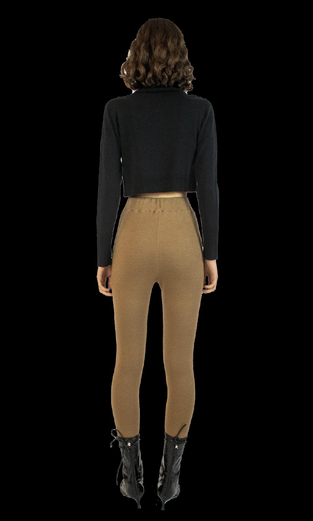 Sara Battaglia Camel Leggings Online