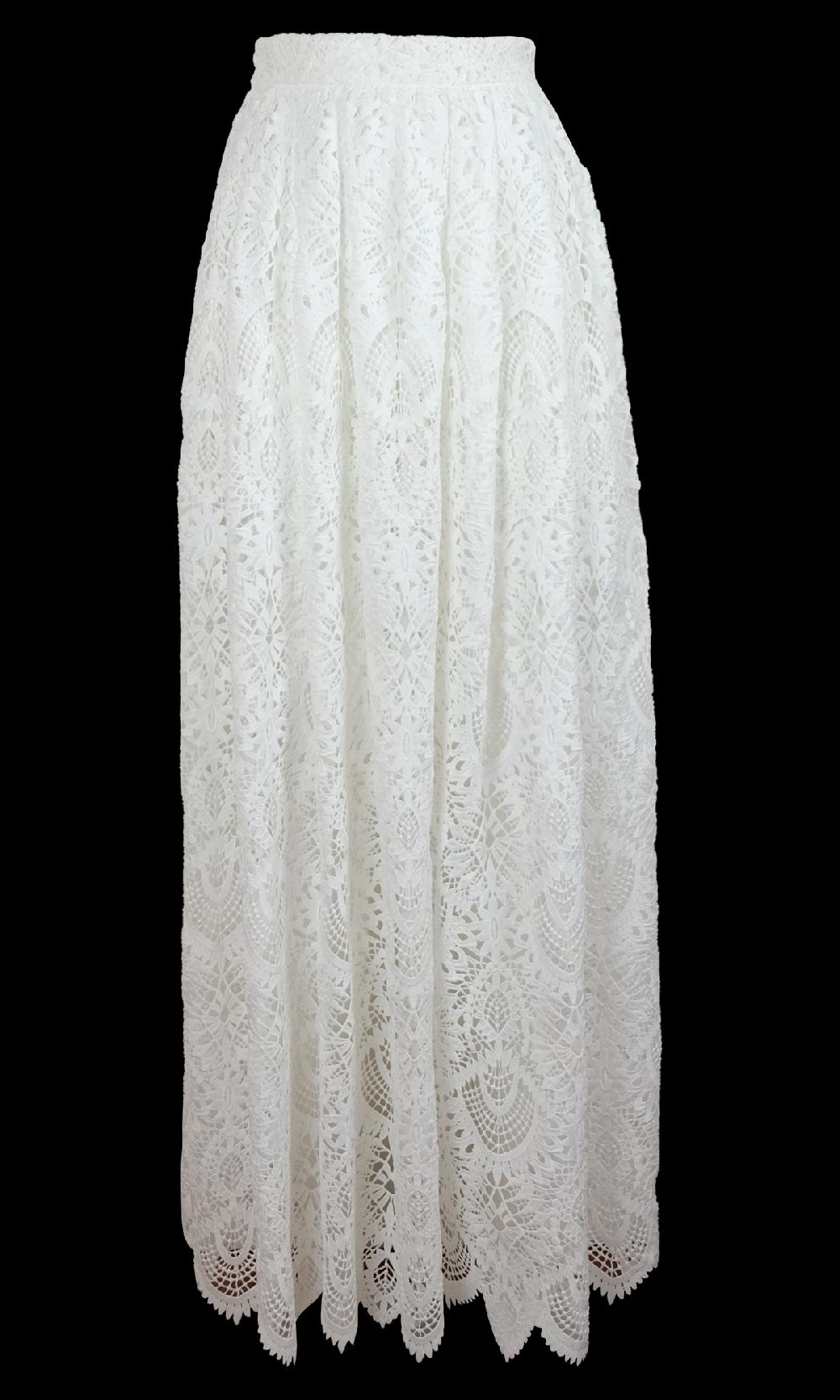 Sara Battaglia Lace Skirt Italia