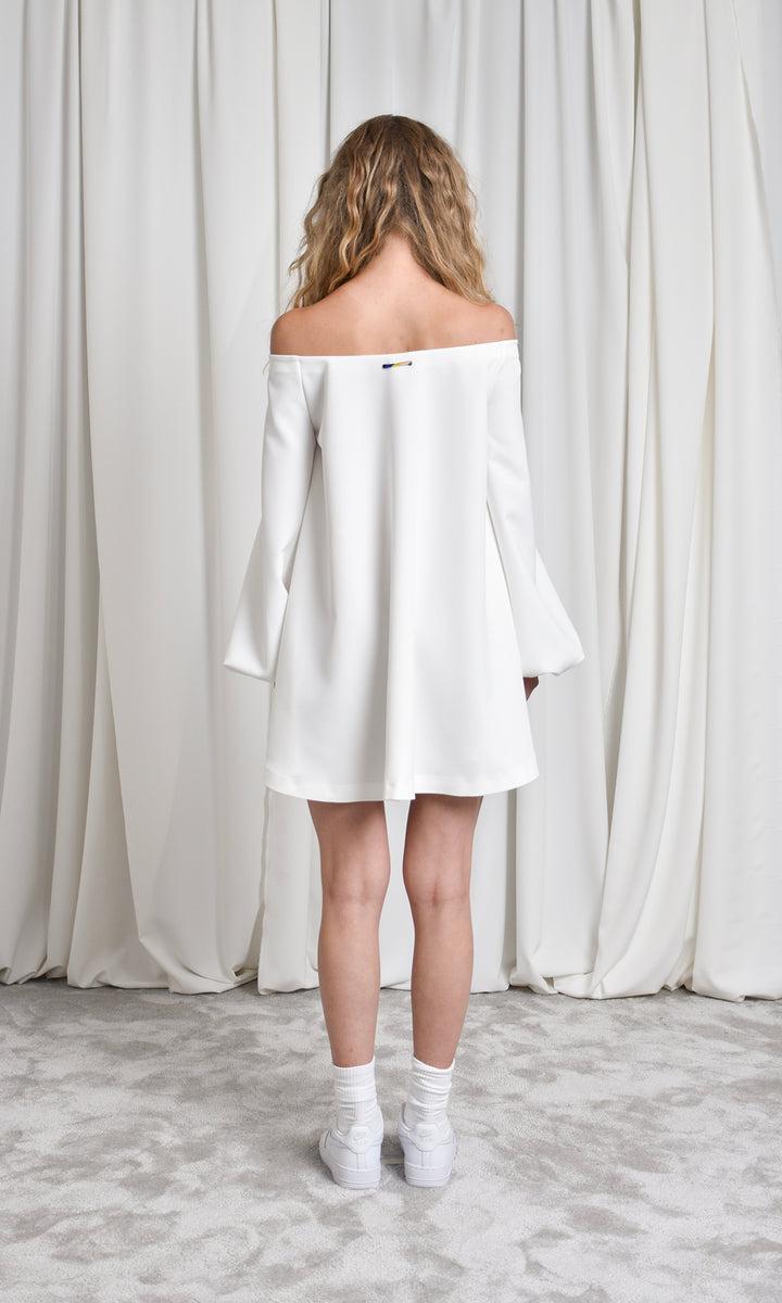 Sara Battaglia Neckline mini dress Novità