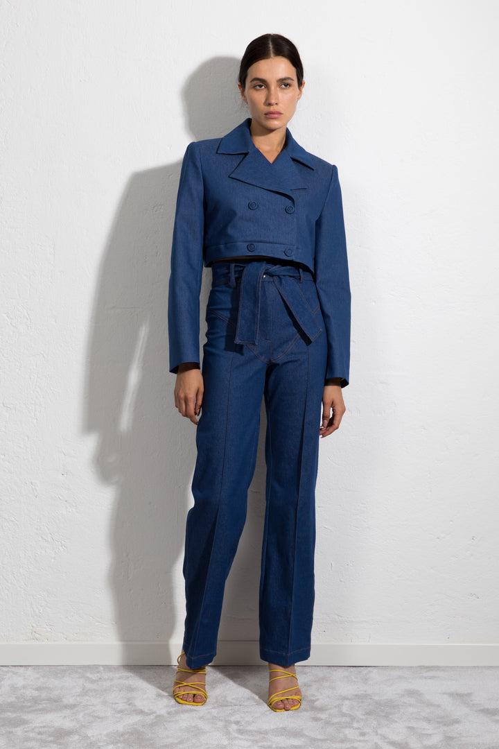 Sara Battaglia High Waisted Pants Outlet