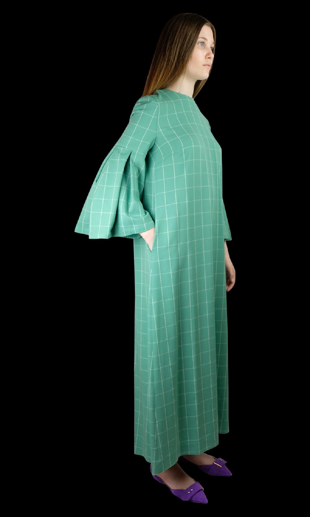 Sara Battaglia Salvia Dress Negozio