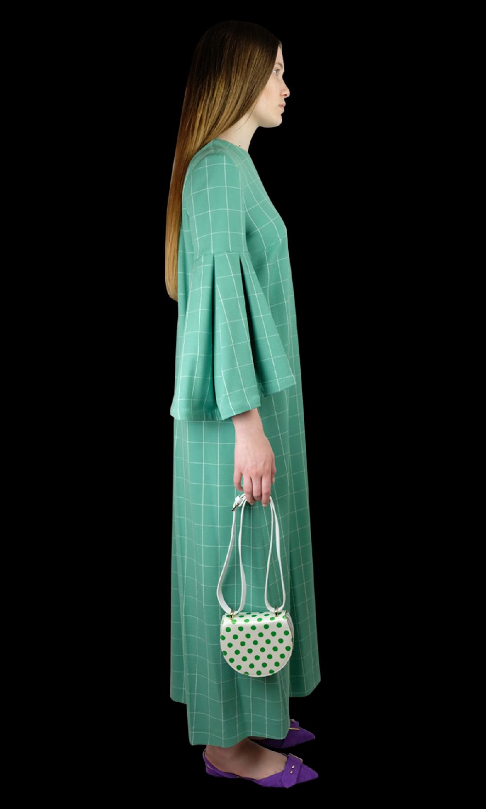 Sara Battaglia Salvia Dress Negozio