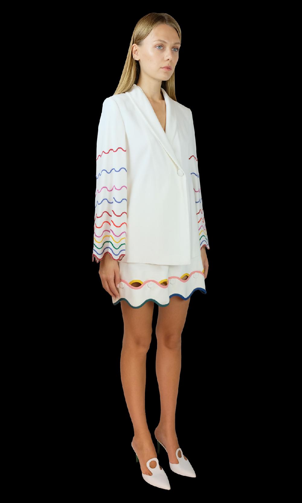 Sara Battaglia Rainbow Jacket Vendita Calda