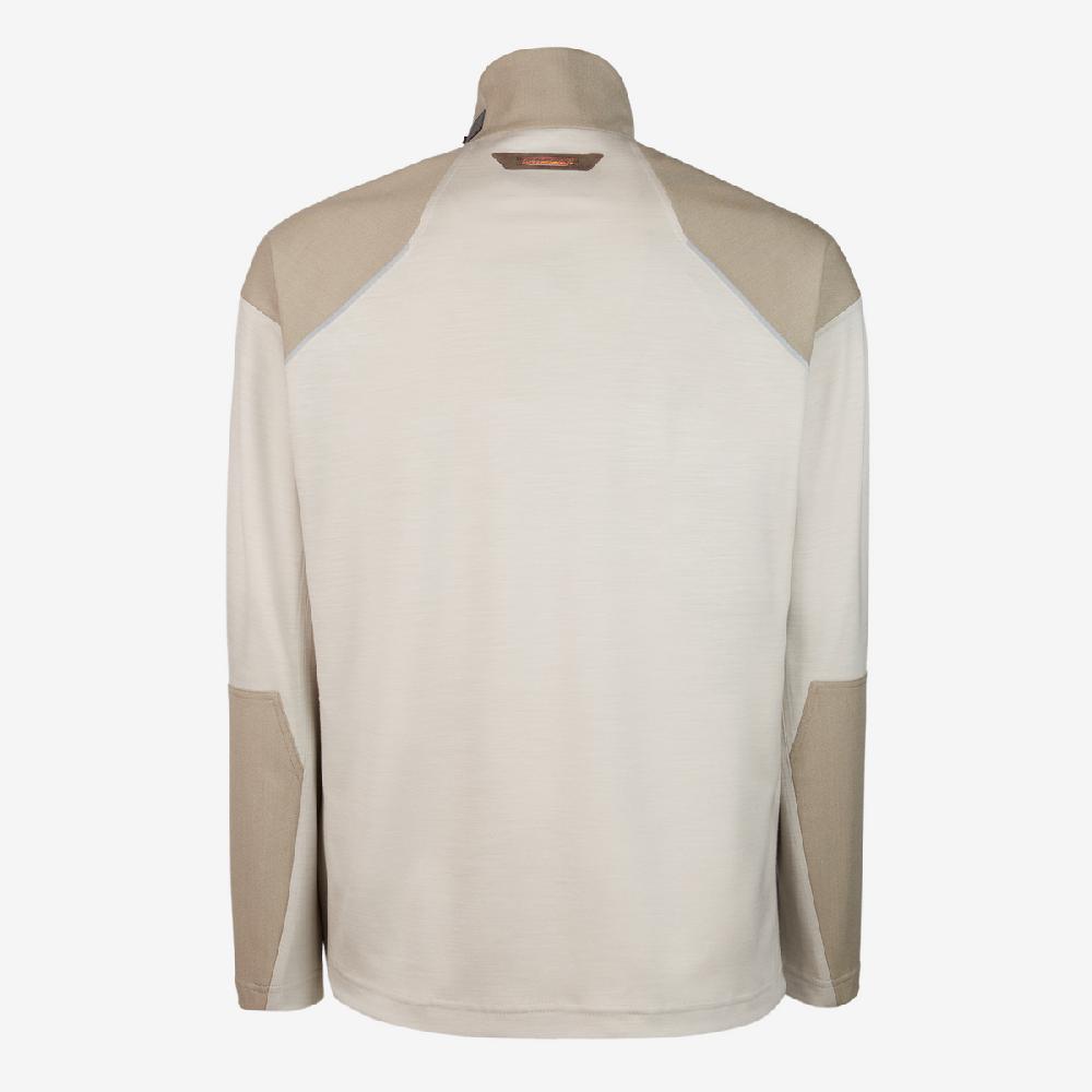 Sease Prua Felpa 2.0: felpa mezza zip - Driftwood Nuova