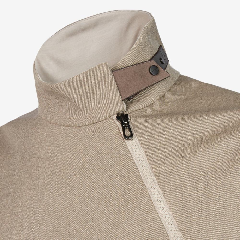 Sease Prua Felpa 2.0: felpa mezza zip - Driftwood Nuova