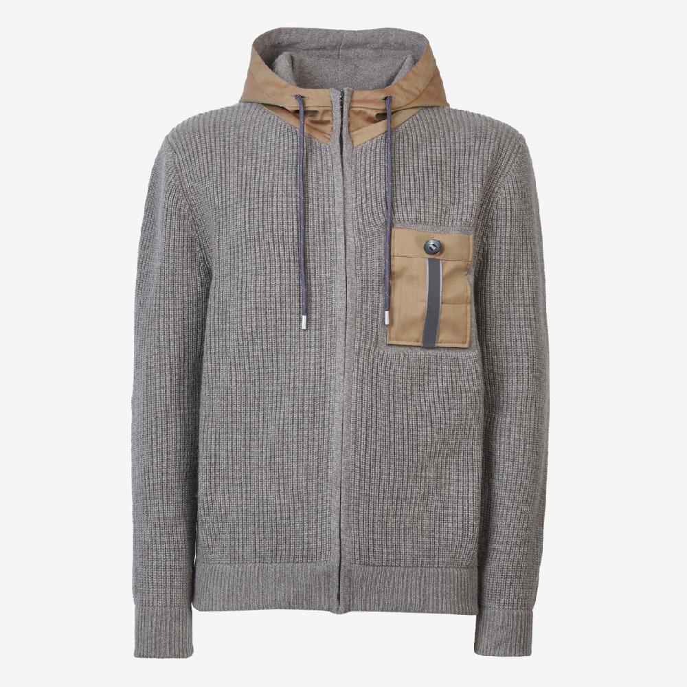 Sease Felpa con cappuccio Full Zip F7 - Marrone Wombat Spedizione Gratuita