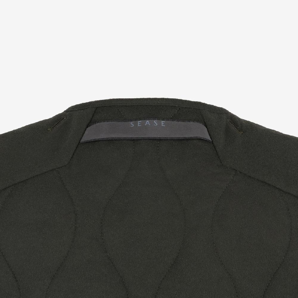 Sease Gilet trapuntato - Verde scuro Economico