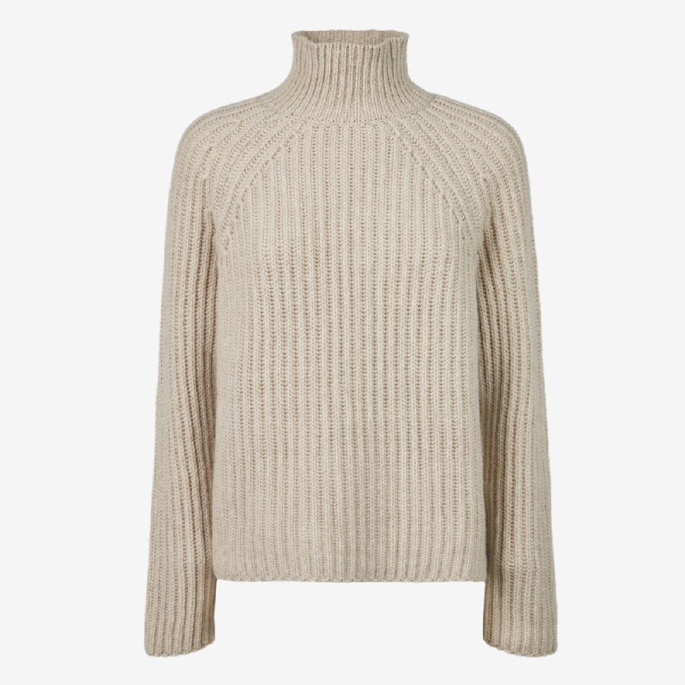 Sease Maglione Athos Mock in cashmere - Driftwood 2025