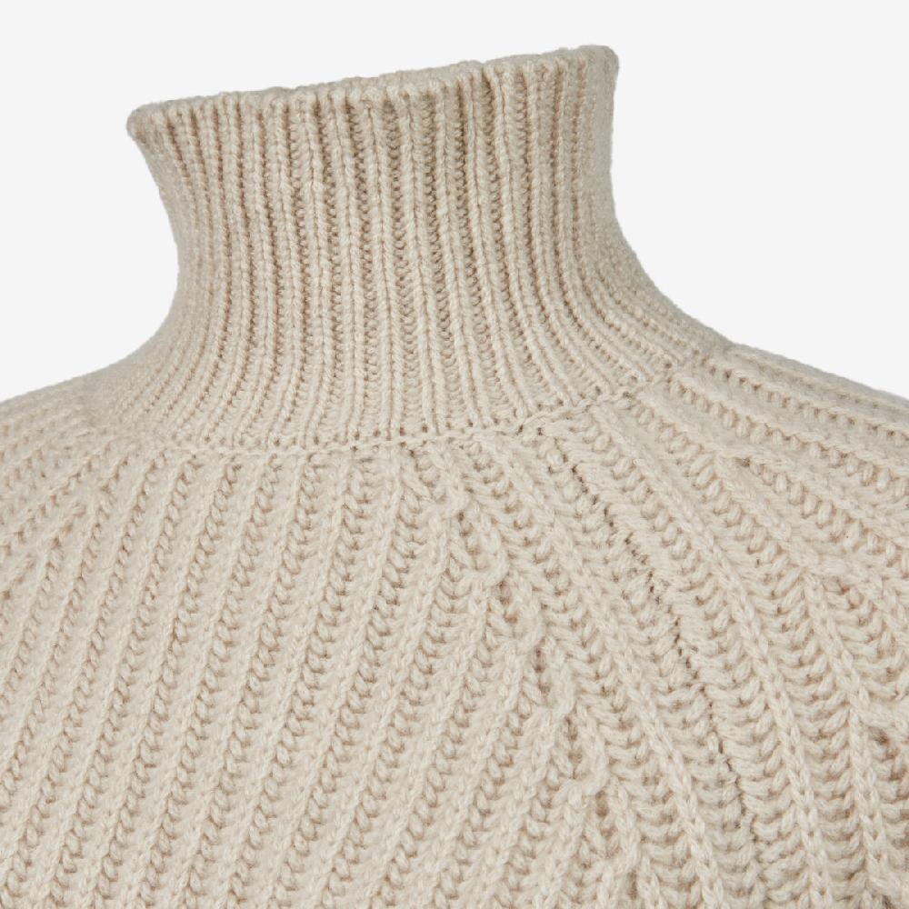 Sease Maglione Athos Mock in cashmere - Driftwood 2025