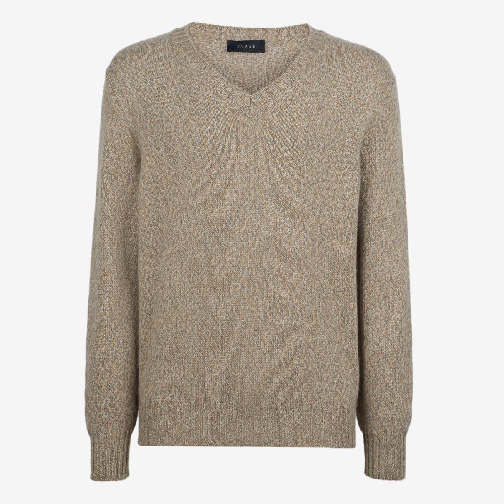 Sease Maglione in cashmere con scollo a V - Paglia Presa