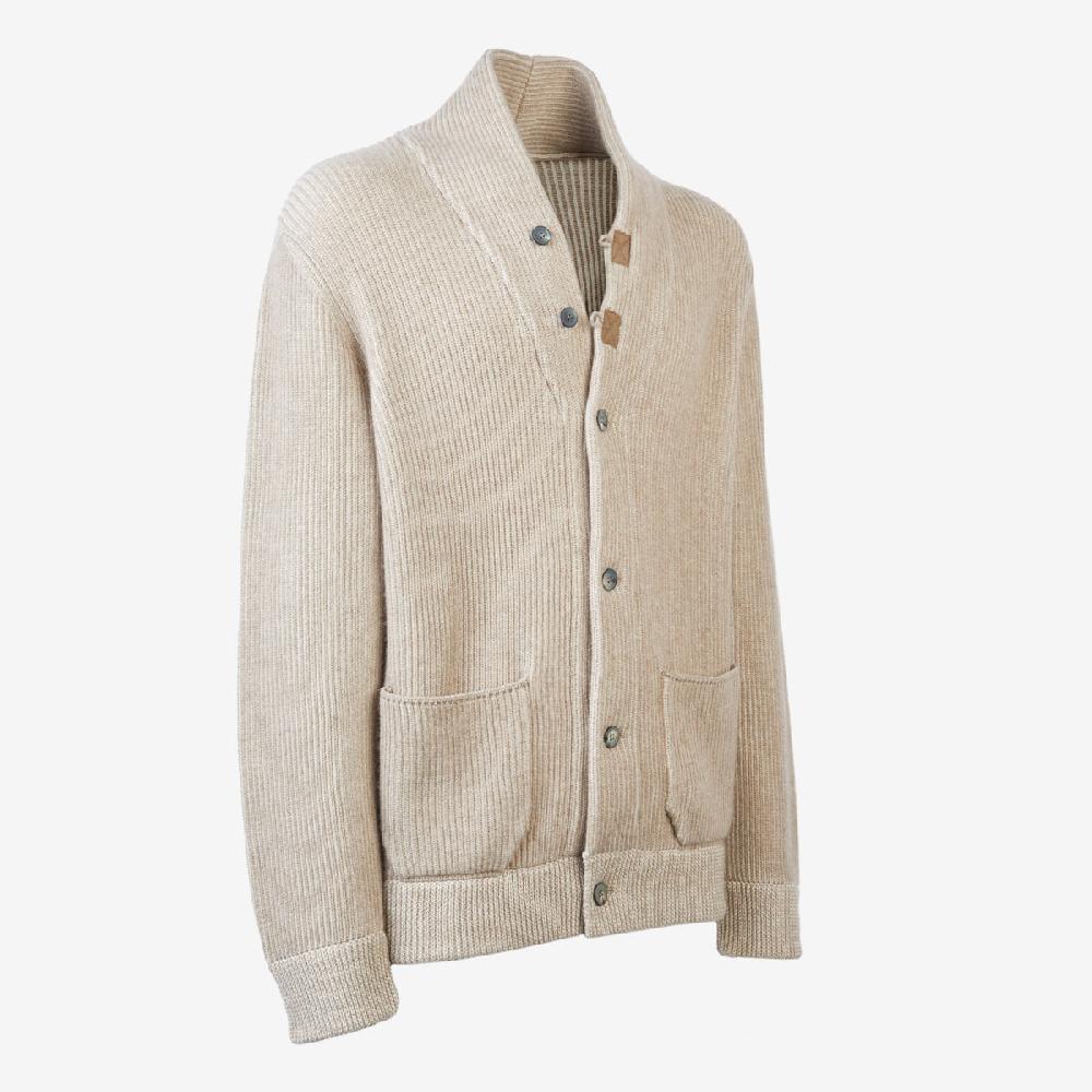 Sease Cardigan Ellen in cashmere - Oyster Offerta San Valentino