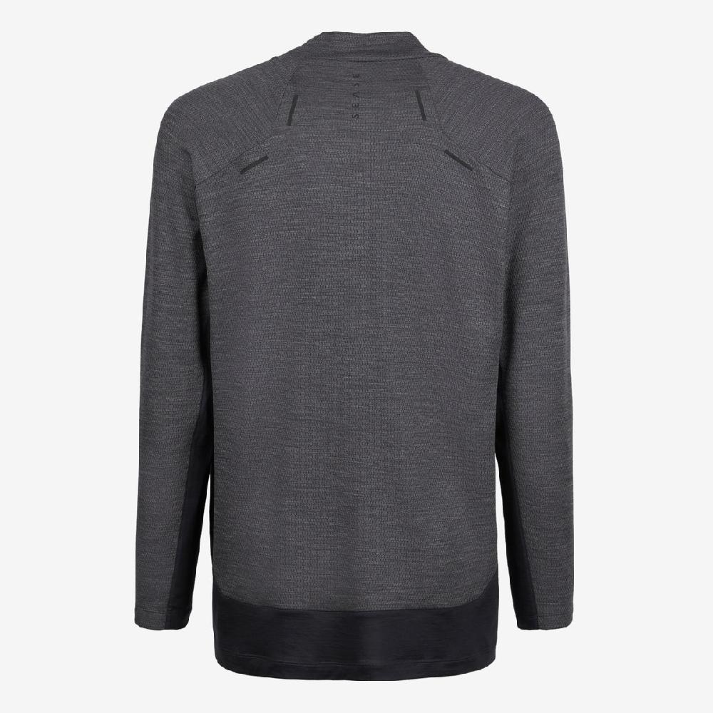 Sease Turtle Net: Maglietta maniche lunghe -Grigio Grafite Outlet