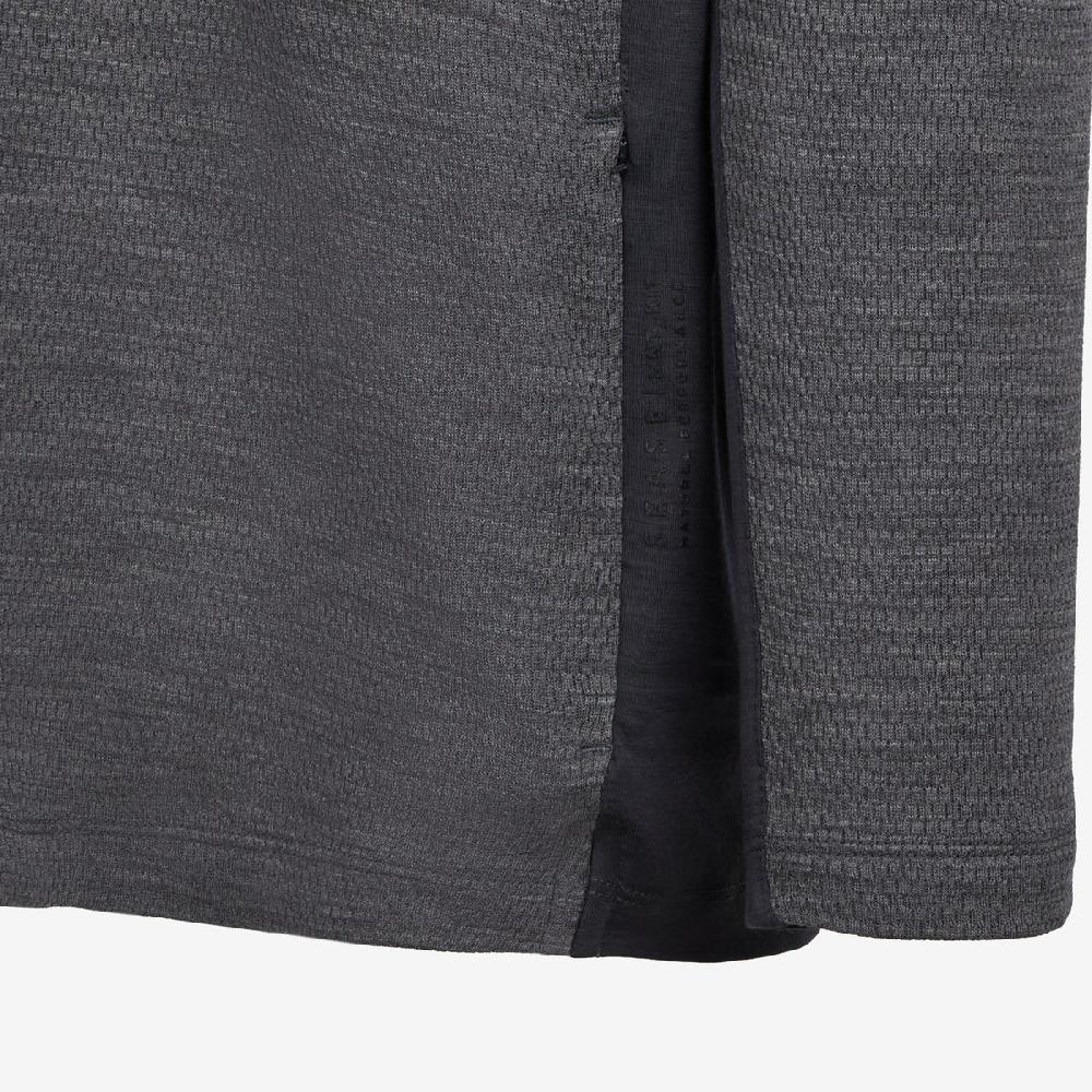 Sease Turtle Net: Maglietta maniche lunghe -Grigio Grafite Outlet