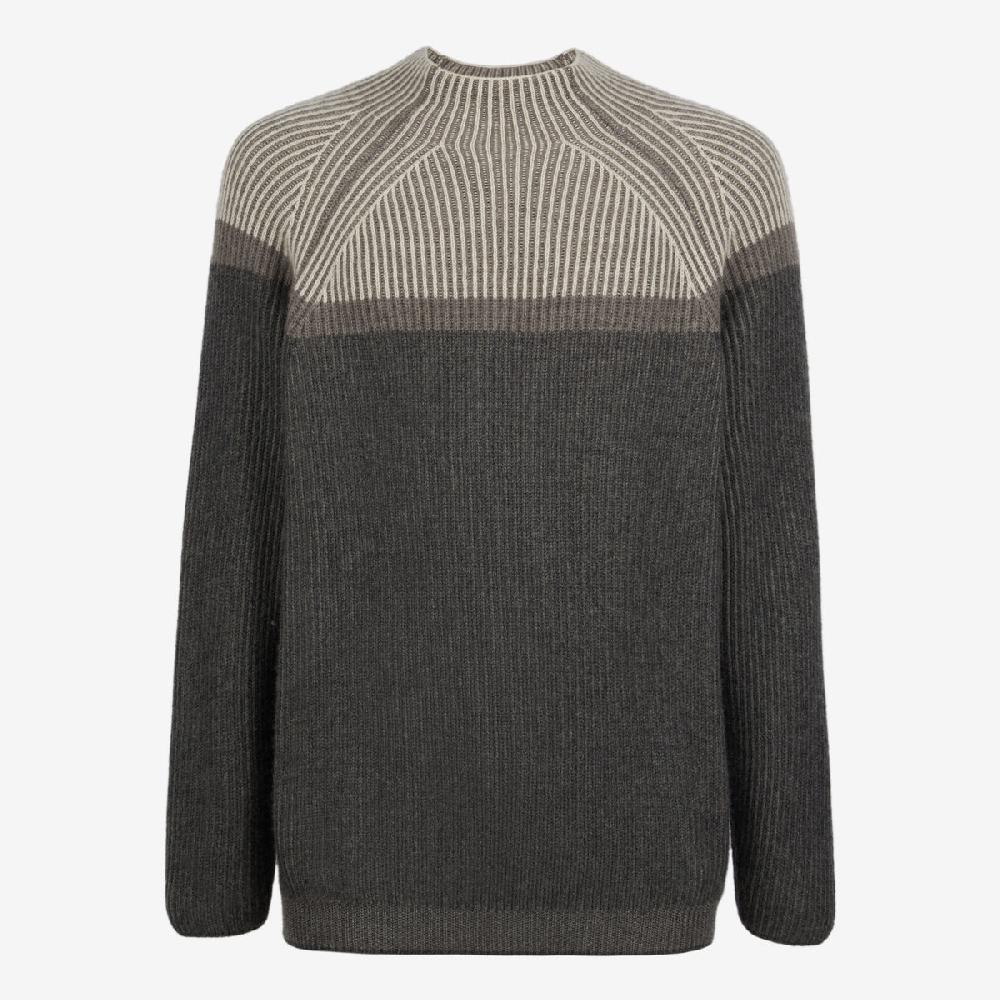 Sease Dinghy Mock: Maglione 100% cashmere - Grigio piombo I Più Venduti