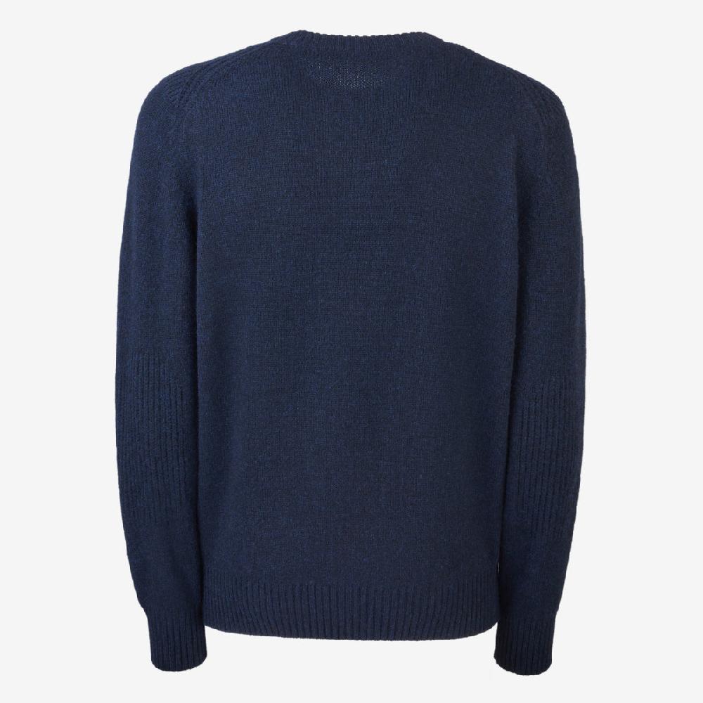 Sease Round Neck Coarsehair Blu Navy Italia