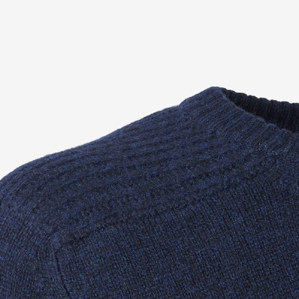 Sease Round Neck Coarsehair Blu Navy Italia
