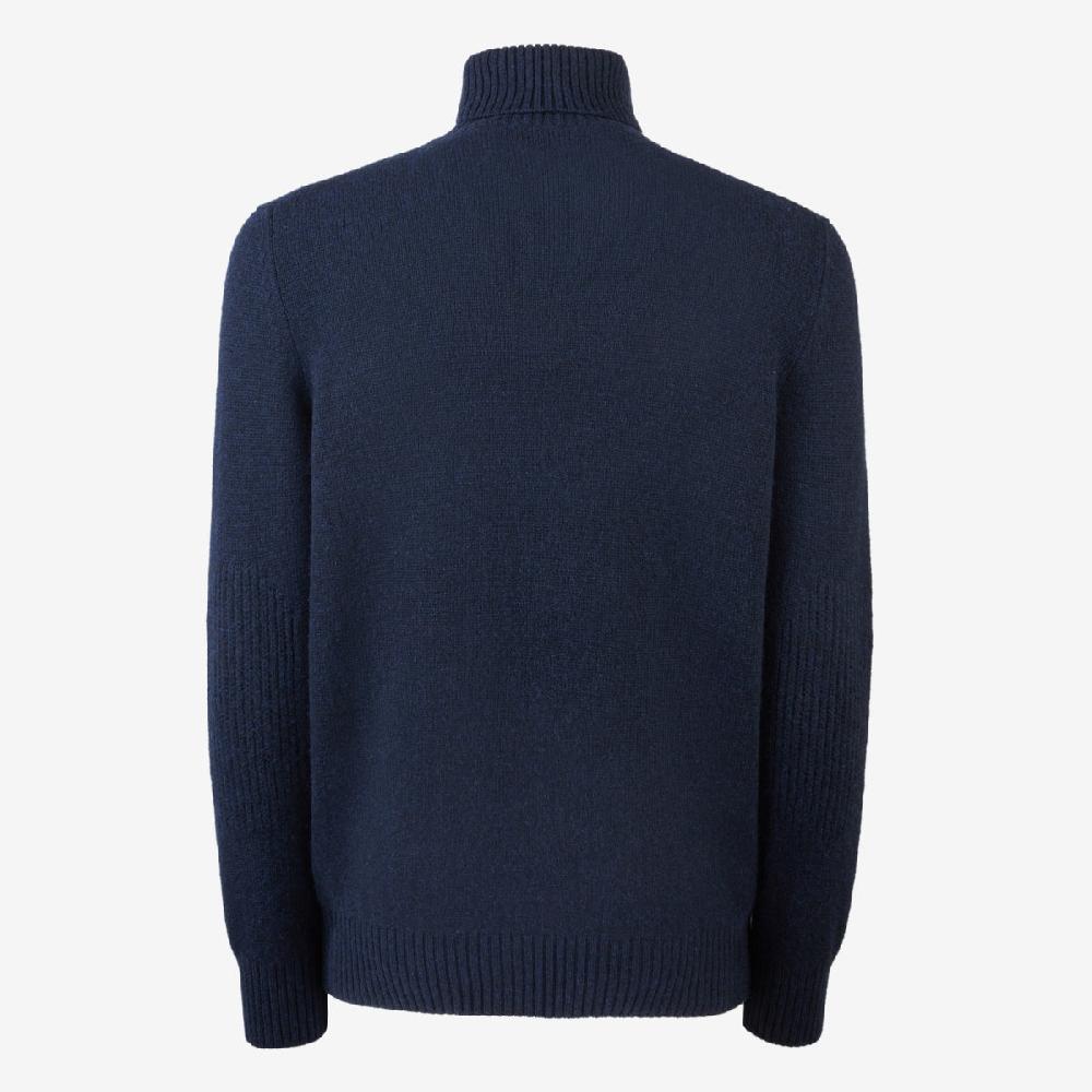 Sease Maglione in cashmere a collo alto - Blu Navy Qualità