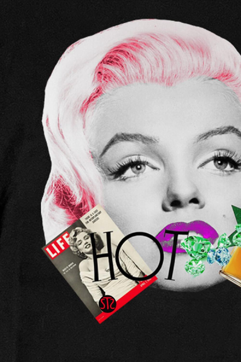 Seetees T-shirt donna Marilyn in cotone organico vegano GOTS per la tua t-shirt Offerta