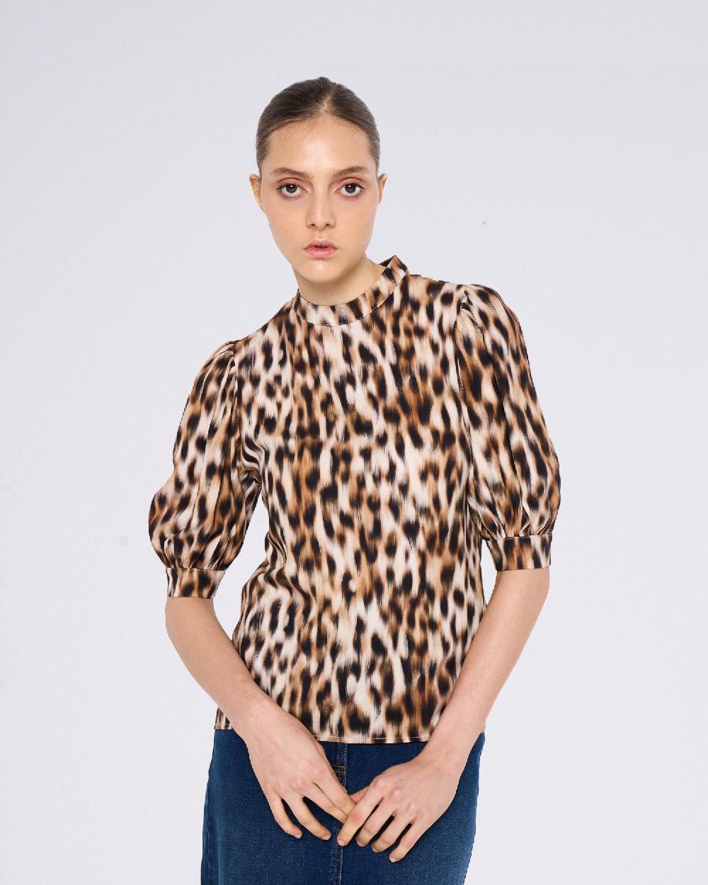 ﻿Silvian Heach Blusa leopardata Acquista Ora