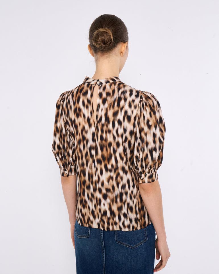 ﻿Silvian Heach Blusa leopardata Acquista Ora