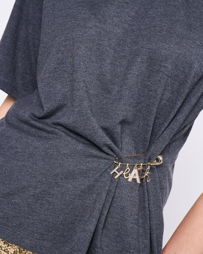 Silvian Heach T-shirt con spilla Promozione Limitata