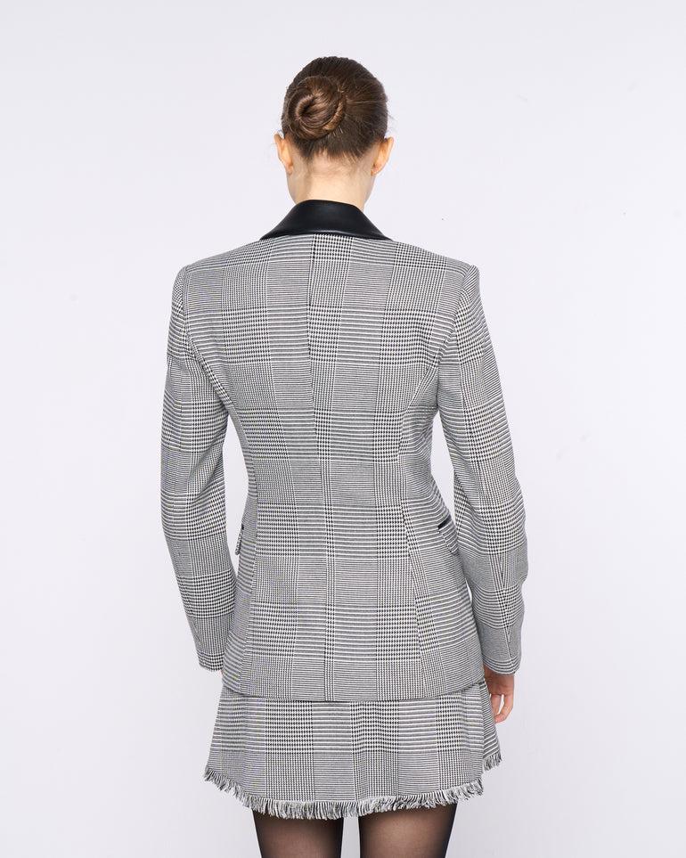 Silvian Heach Blazer avvitato a quadri Sconto