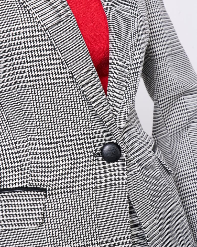 Silvian Heach Blazer avvitato a quadri Sconto