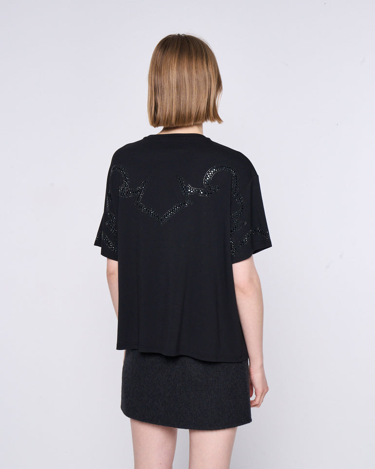 Silvian Heach T-shirt con strass Offerte